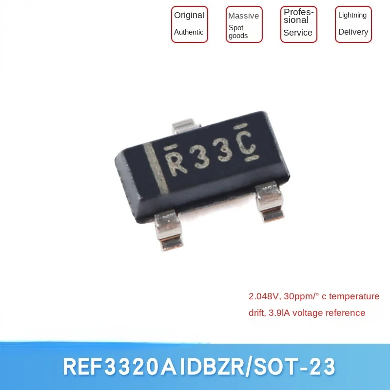 Оригинальный Шелковый экран REF3320AIDBZR R33C SOT-23, 2,5 в, выходное напряжение, ссылка