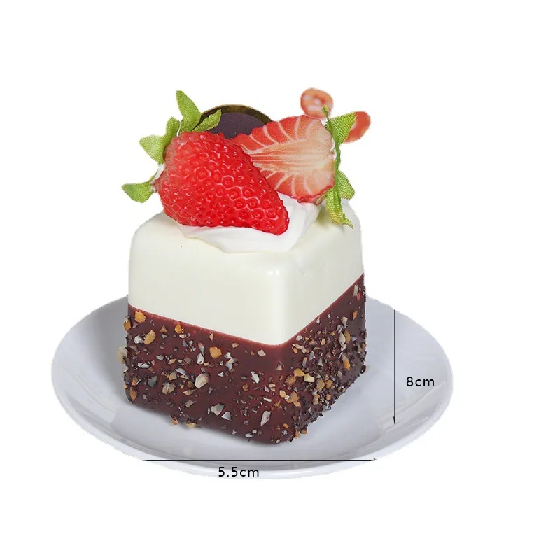 1PC Artificial Fruit Cake Biscuit Fake Food Decoration Photography Pro Food Simulation Cake Model Tea Table Decoration food model food photography props