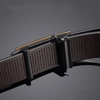 Black Jaguar Speedometer Design Buckle Genuine leather belt 6