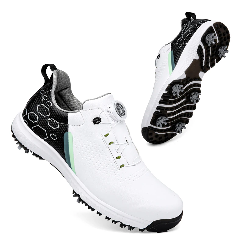 Professional Golf Shoes Men and Women 6 Nails Lightweight Comfortable Non-slip Golf Shoes Outdoor Training Golf Shoes Size 36-47 6