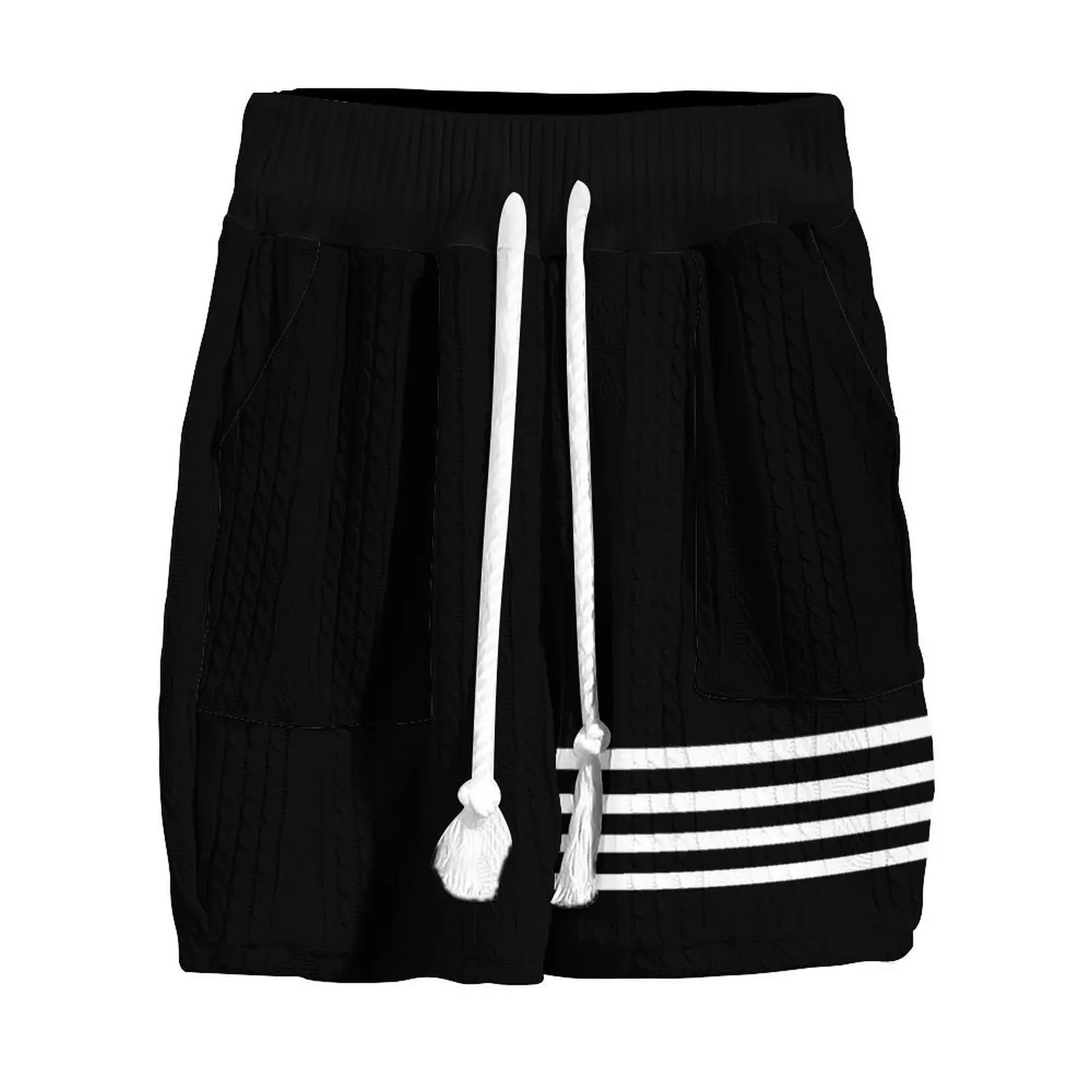 2024 AliExpress Cross border Casual Jacquard Set for Men's Summer Loose Short sleeved T-shirt Shorts V-neck Sports Set Two piece 5