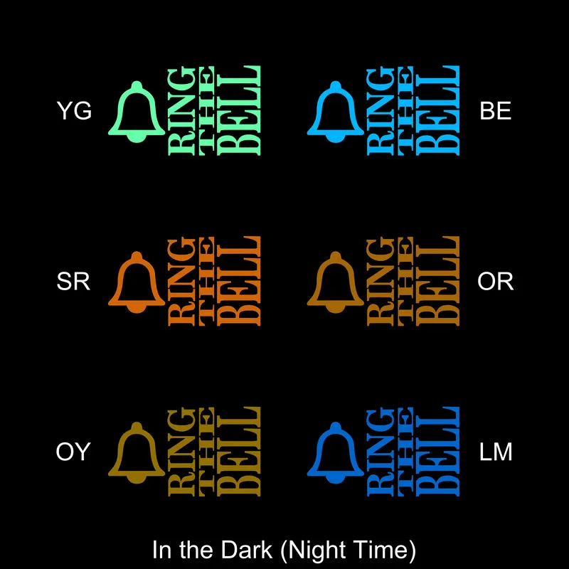 Description Picture 3 of itemRing the Bell Open Door Sign Glow Stickers Doorbell Marking Luminous Stickers Shop Decor Home Decoration Decal