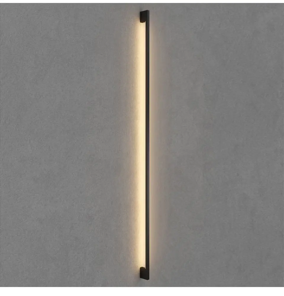 Modern Minimalist Long Wall Lamp LED Wall Mounted Light Indoor Living Room Bedroom Background Lamp Home Decora Fixtures 90V 240V