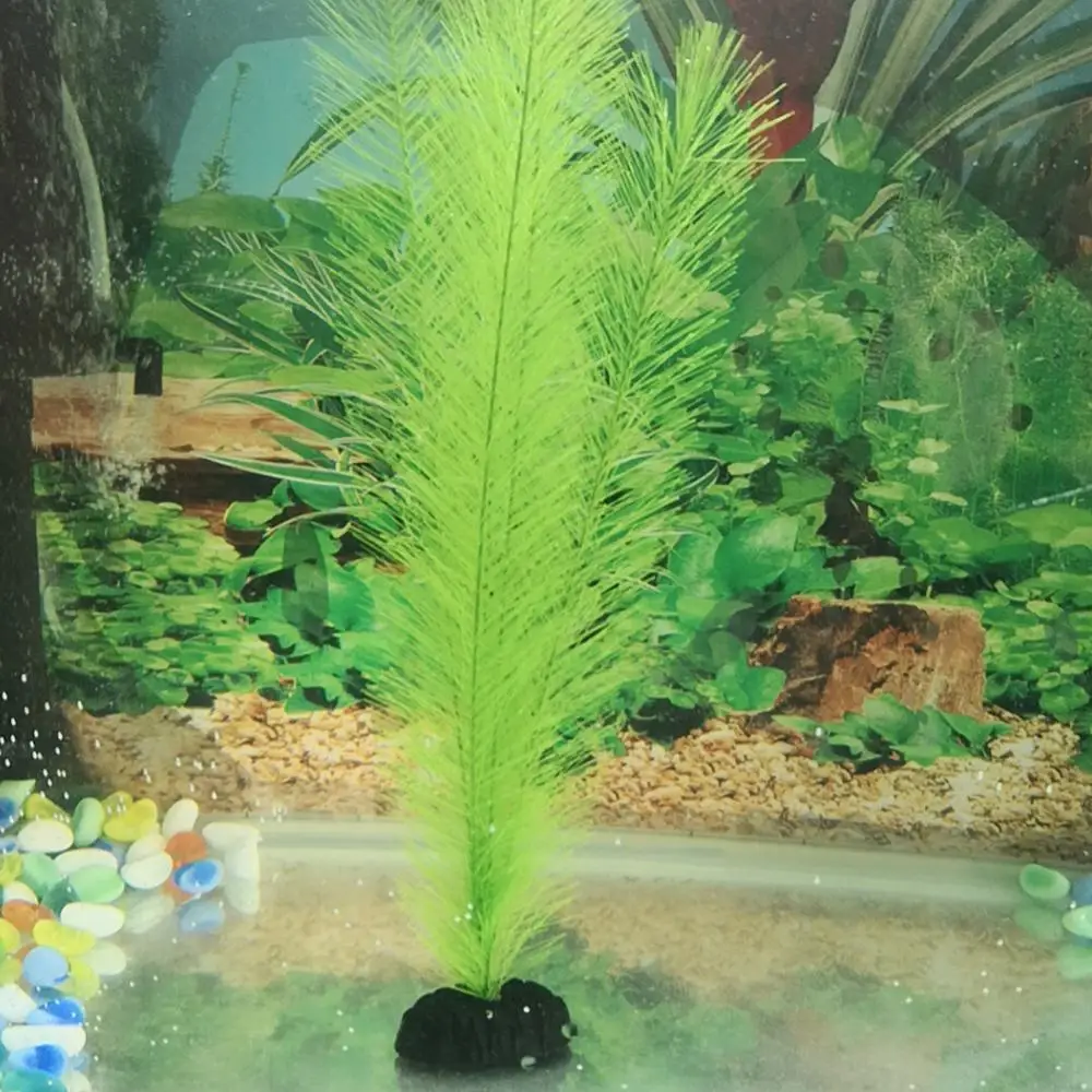 Artificial Aquarium Plants 1/3Pcs 28/40cm Aquarium Fish Tank Artificial Water Grass Aquatic Plant Landscaping Decor Underwater Plants Water Weeds Ornament