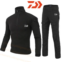  New Suit for Fishing Camouflage Men Pants Fishing Clothing Spring Sportswear Set Outdoor Tactical Fishing Breathable Shirt 