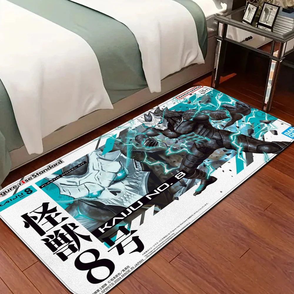 Kaiju No8 Hallway Carpet Washable Non-Slip Living Room Sofa Chairs Area Mat Kitchen Doormat Area Rug 4