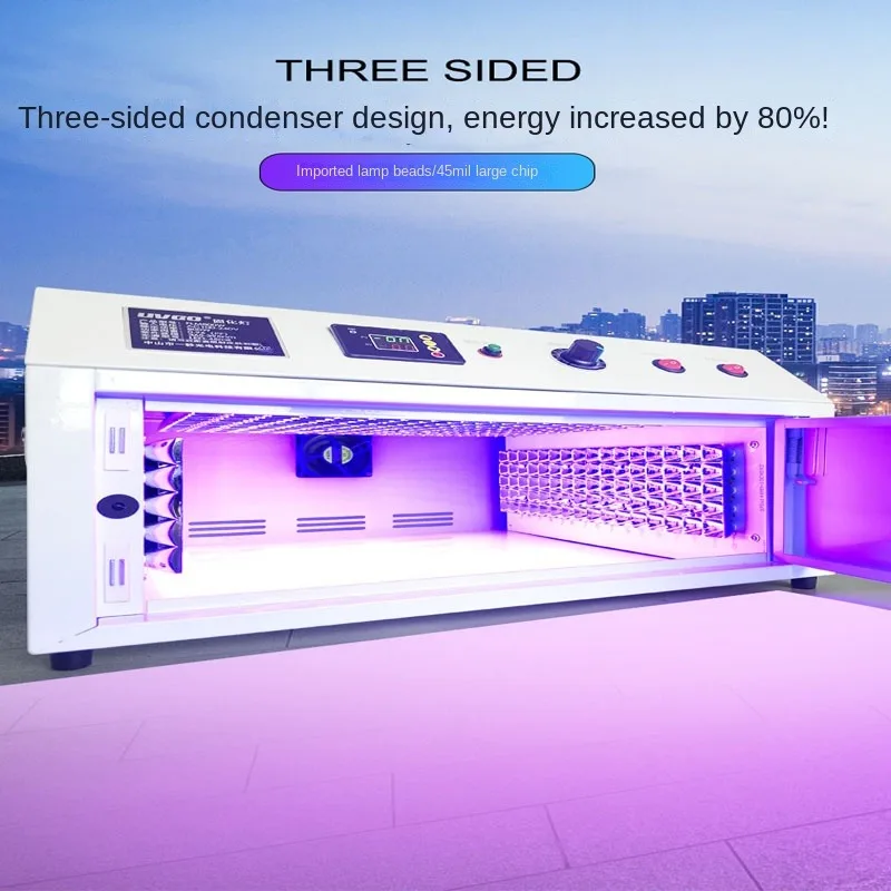 Uv Curing Lamp 8000W UV curing box high intensity ultraviolet lamp OCA oven 365nm 395nm 405nm LED UV resin fast cure