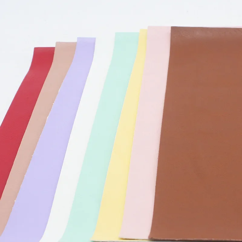Solid Color PU Leather Fabric Elastic Cloth Base Shoe Material Handbag Sofa Cover Artificial Leather Surface Material PU