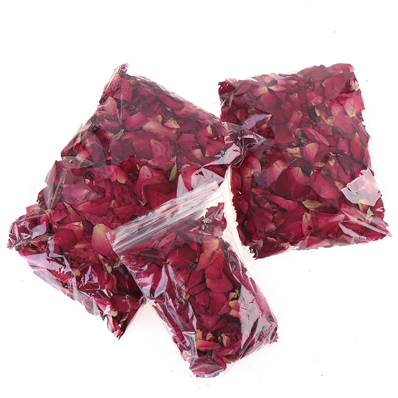 

Sdotter New Romantic Natural Dried Rose Petals Bath Dry Flower Petal 20/50/100g Spa Whitening Shower Aromatherapy Bathing Supply