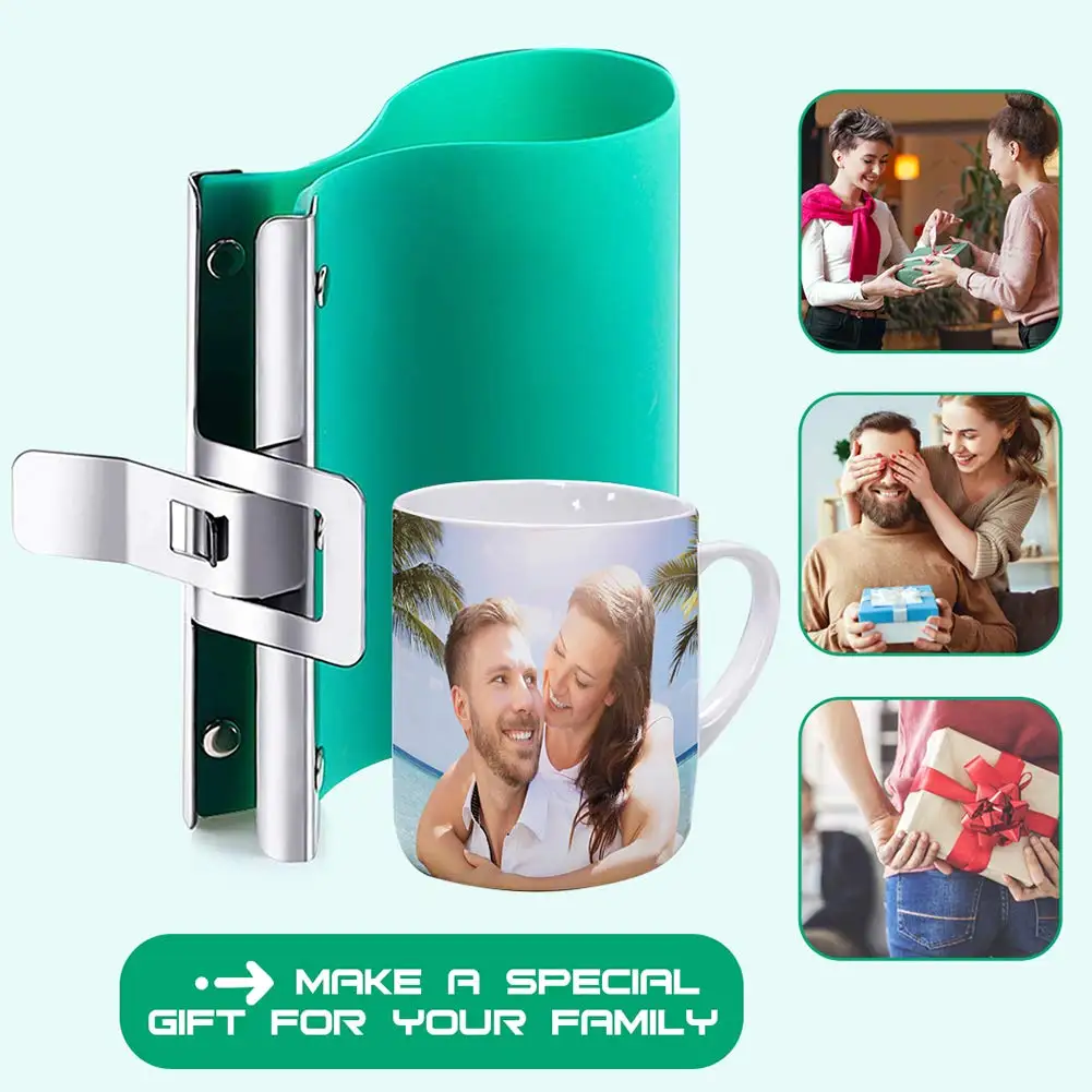 1 pz sublimazione Silicone tazza avvolgere Silicone tazza morsetto trasferimento di calore tazza stampo tazza morsetto disposivo 11 oz 12 oz 15 oz  36