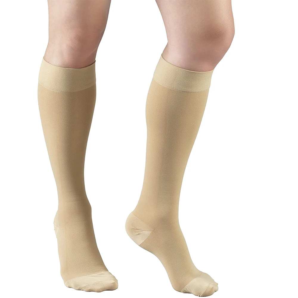 Closed Toe Knee High Compression Socks 23-32mmHg for Women and Men Calf Support Socks Graduated Compression