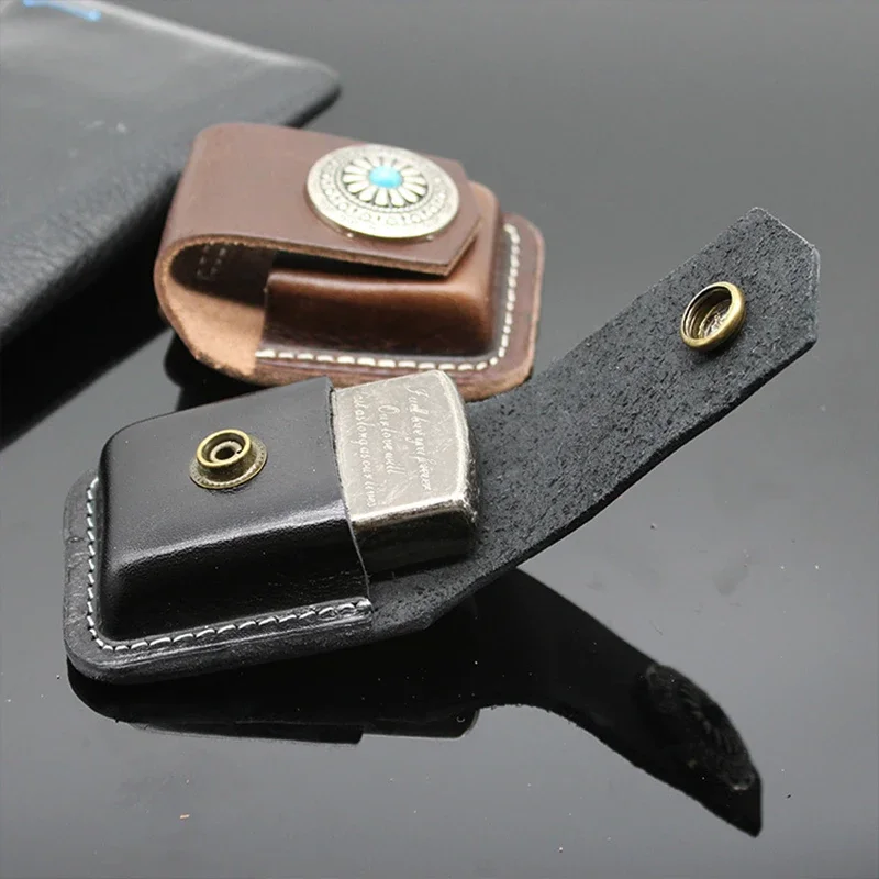Elegant Handmade Leather Lighter Sheath - Premium Vintage Protection Case
