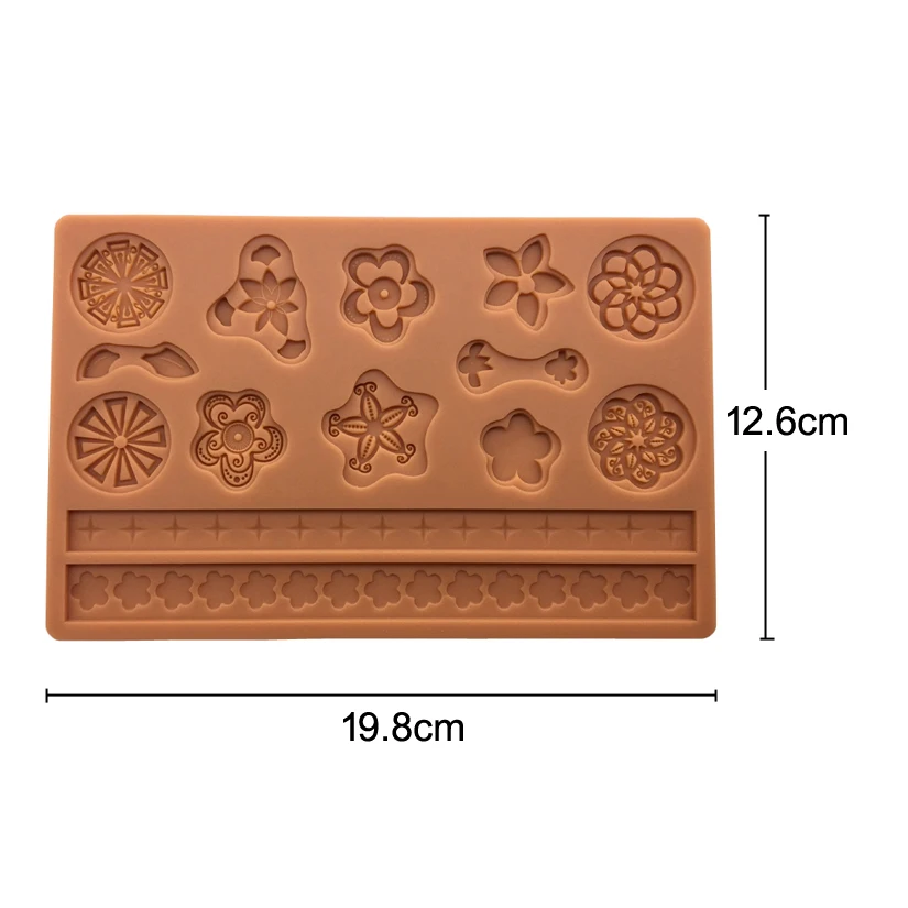 Schnürsenkel Silikon Sugarcraft Schokolade Cupcake Backform Harz Werkzeuge Fondant Kuchen Dekorieren Werkzeuge – Detail 15