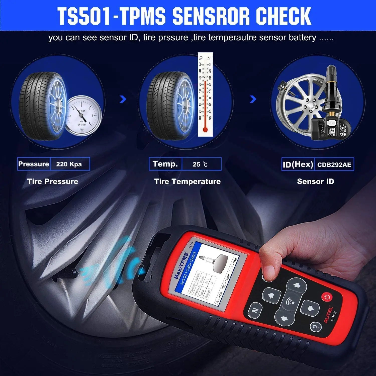 AUTEL TS501  TPMS サービスツールよろしくお願い致します