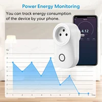 Tuya Smart Wifi Socket Israel Plug 16A Power Monitor Light Switch Smart Life Outlet Remote Control For Alexa, Google Assistant - Image 5