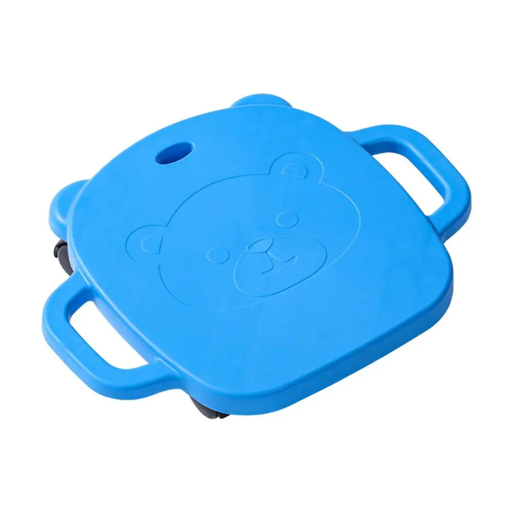 Mute Design Children 4-Wheeled Scooter Wear-resistant Creativity Montessori Sensory Toys Safe with Handles Motor Skills Scooter