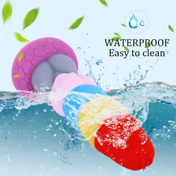 Rainbow Prisoner Dragon's New Liquid Silicone Eggless Monster Dildo Anal Plug SM Men and Women Couples Adult Sex Products 6