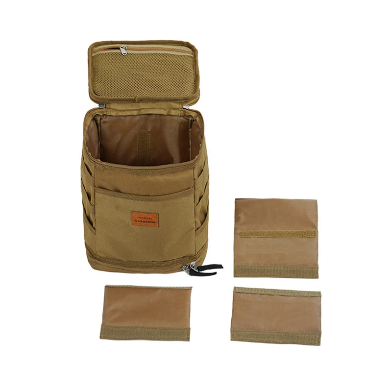Camping Storage Bag Portable Oxford Cloth Large Capacity Gas Stove Canister Pot Carry Bag Storage Sack Picnic Basket MOLLE storage bag camping storage bag