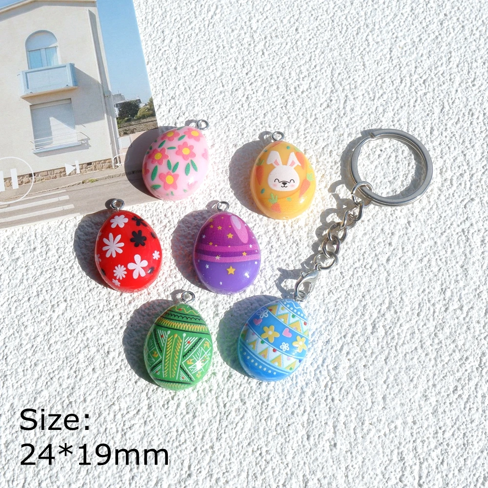 10 Stück Ostereier Charms für Schmuckherstellung Diy Ohrring Armband Anhänger Zubehör Erkenntnisse Telefonherstellung Bulk Großhandel
