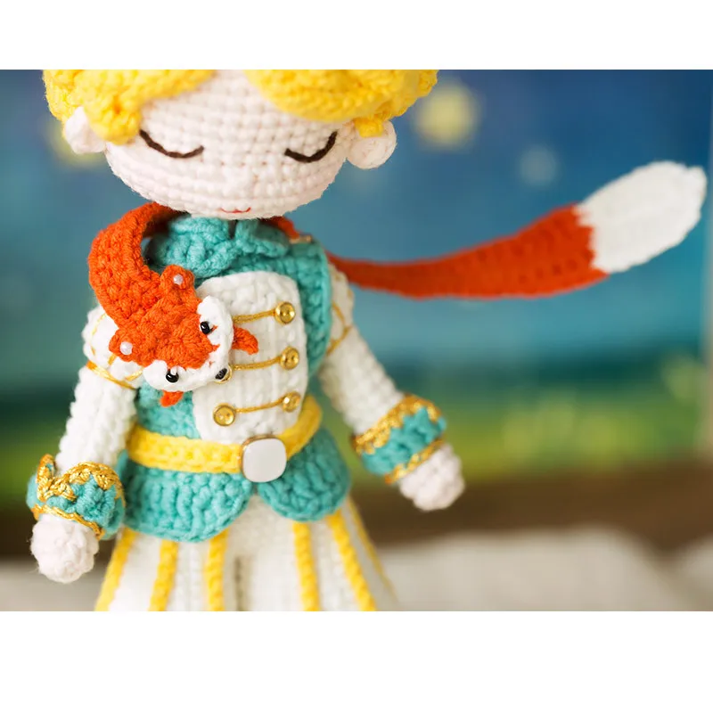 

Susan's Family DIY Crochet Doll Kit Little Prince Doll Material Package Figures Adult Crochet Kits Crochet Dolls