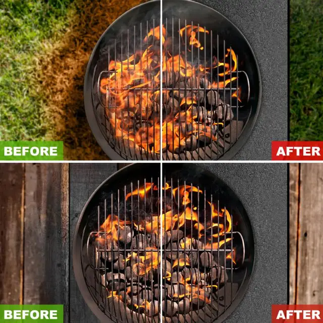 Kandalló Brazier Tűzálló Szőnyegen Kültéri Gyep Terasz Grillezés Szőnyeg Védő Hőálló Bbq Kiegészítők - Image 6