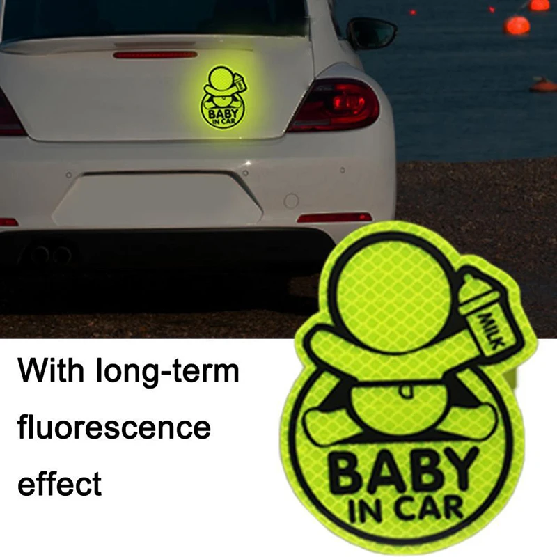 

1 шт., автомобильная Светоотражающая наклейка «Baby In Car»