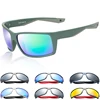 Reefton Polarized Sunglasses Men 580P Square Sport Eyewear Brand Designer Driving Sun Glasses For Male Goggles UV400