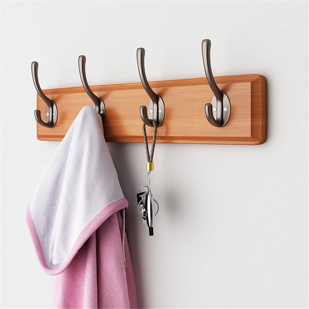 New Simple Solid Wood Hook Walnut Hanging Hanger Bathroom Wall Hook Bedroom  Coat Storage Rack Home Towel Key Decoration Hook - AliExpress