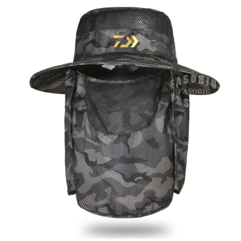 Summer Outdoor Sports Mens Fishing Hat Sunscreen Uv Protection Breathable  Sunshade Waterproof Camouflage Fishing Cap - Fishing Caps - AliExpress