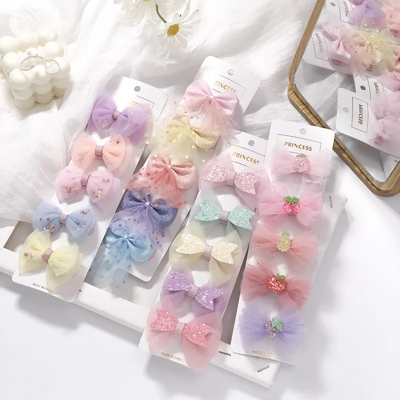 Baby Hair Accessories Korean Headwear Baby Girls Hair Pin 5pcs /set