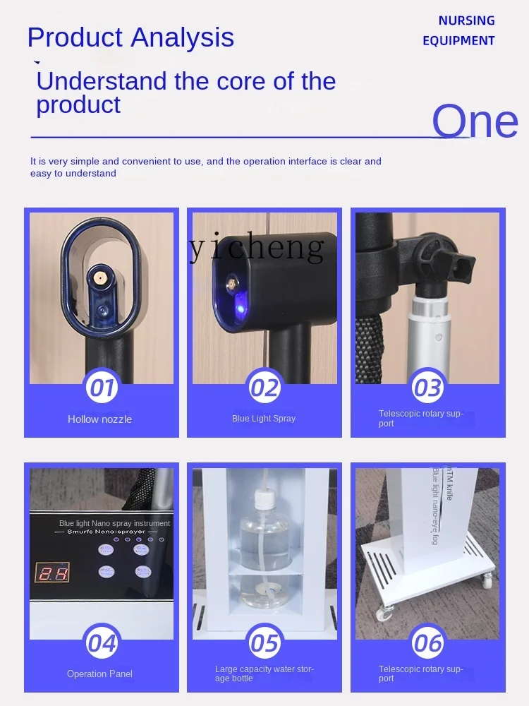 Tqh Hairdressing Nano Care Spray Massager Care Spray Machine Hair Rehabilitation Instrument Hair Treatment Machine