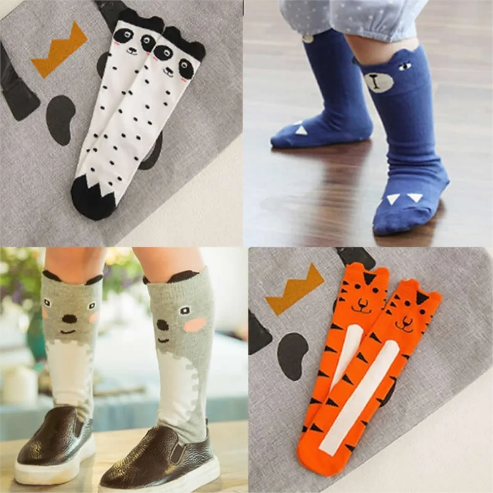 Baby Stocking Girls Leg Warmers Children Silk Leg Warmers Print Children Panda Cartoon Cotton stocking