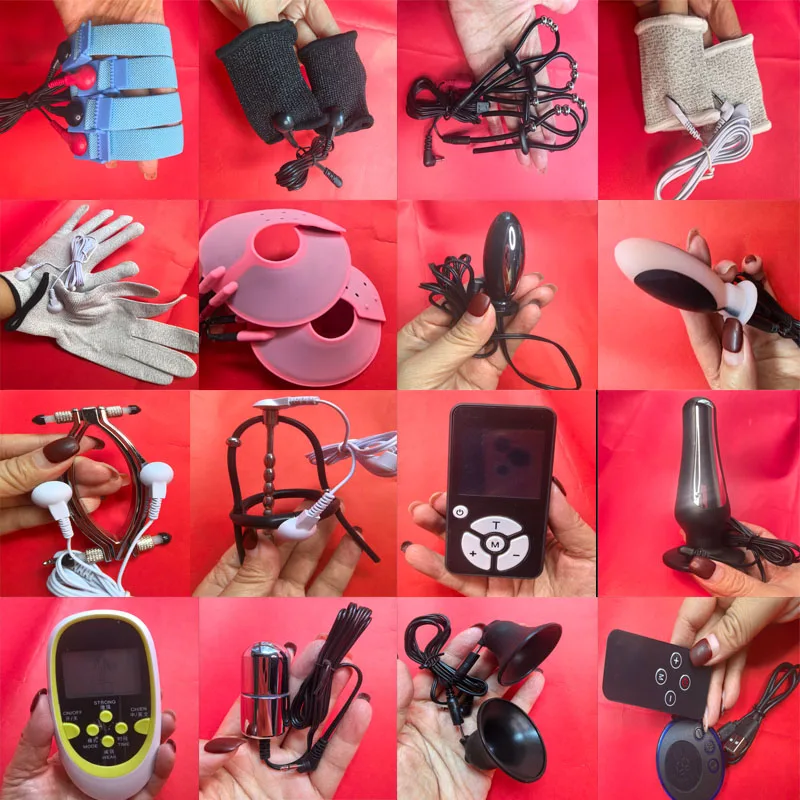 Store Promotion Electroshock E-stim Sex Products Estim Anal Butt Plug Electrosex Penis Ring Nipple/Breats Electrostimulation