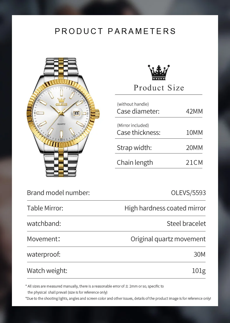 OLEVS 5593 Men's Watch description image 8