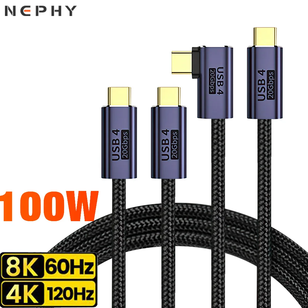 USB 4.0 C타입 to C타입 케이블 초고속 충전, 아이폰 15 프로 맥북 삼성..