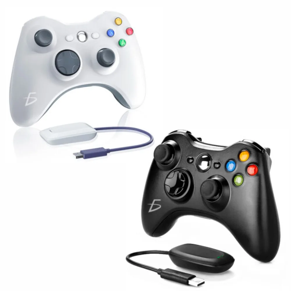 Control de Juego con Joystick Inalámbrico para Xbox 360 2.4GHZ con Adaptador Receptor