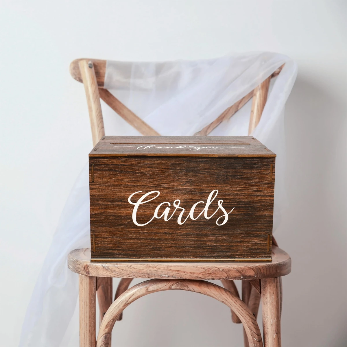 Wooden Wedding Invitation Card Drop Box Acrylic Easy Assemble Sign for Wedding Reception Graduation Birthday Party Baby Shower Wooden Gift Card Boxes Wedding Place Cards