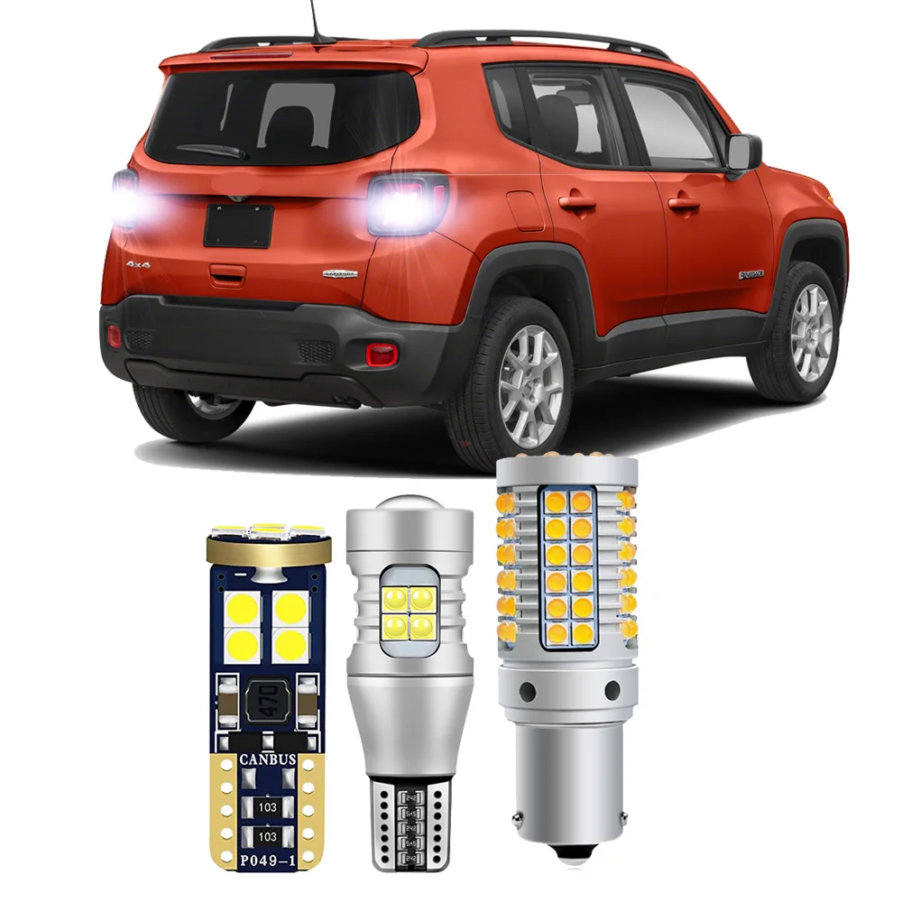 

LED Bulb For Jeep Renegade 2015 -2020 2021 2022 2023 204 LED Car Exterior Turn Signal Backup License Plate Bulbs CANBUS