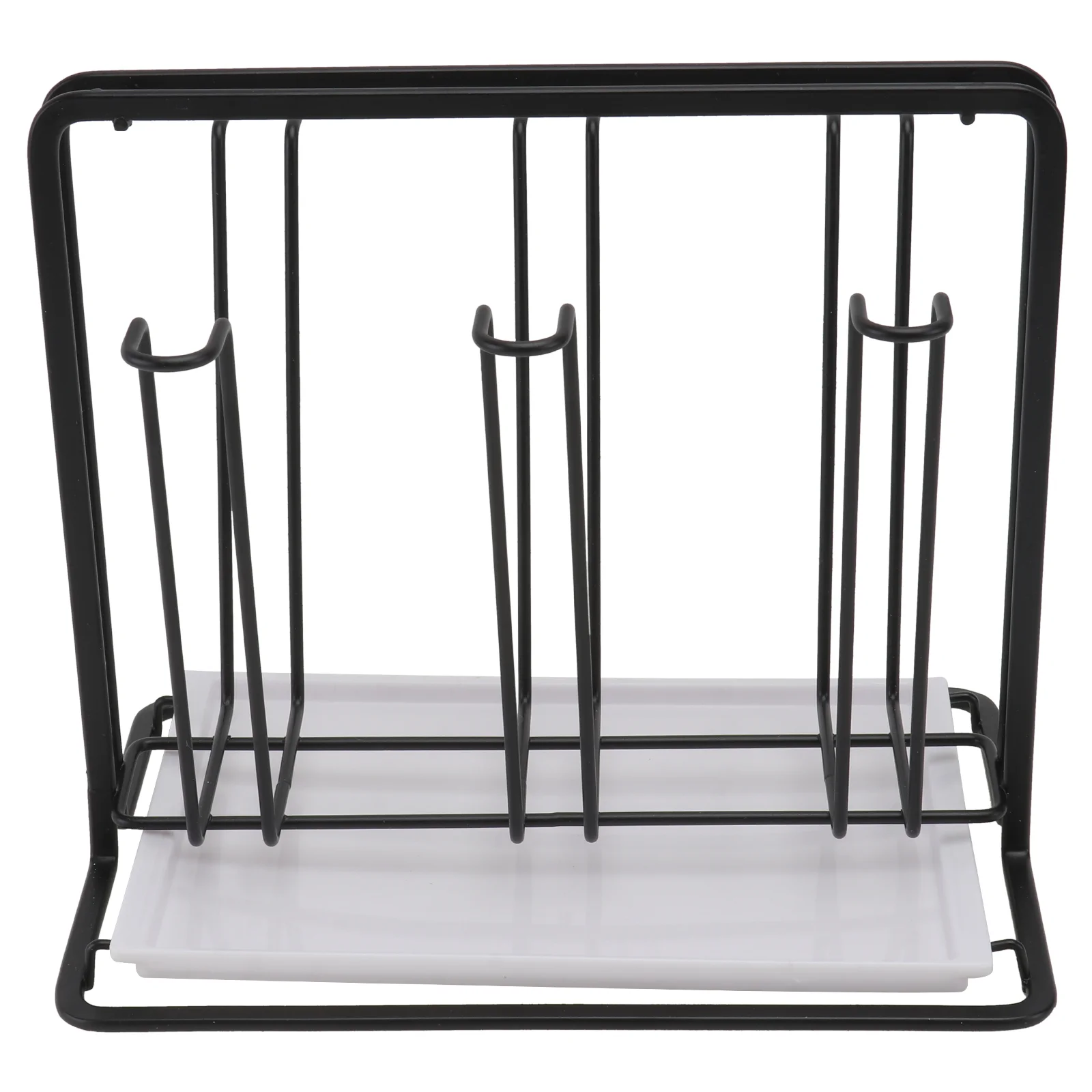 

Drain Cup Holder Drying Rack Coffee Mugs Organizer Counter Metal Iron Stand Hanger Kitchen Baby Hooks