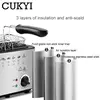 Household/Commercial Electric Frying Machine 1.5L Multifunctional Smokeless Deep fryers French Fries Maker Constant temperature 5