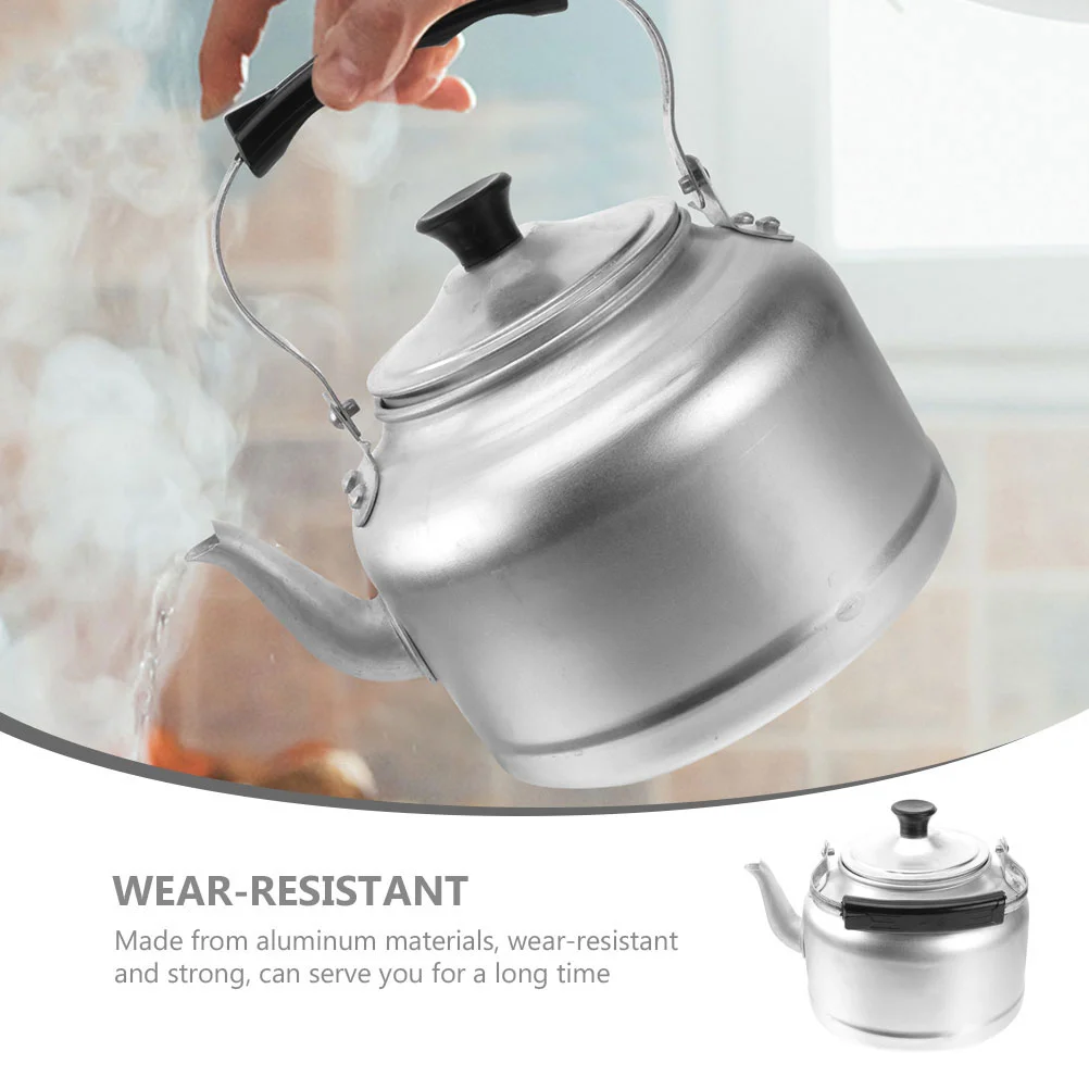 Thickened Aluminum Kettle Large Capacity Water Boiler Stovetop Tea Kettle Coffee Pot Handle Water Heating Pot Wide Mouth