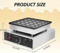 25Pcs Mini Dutch Pancake Maker, 950W Electric Non-stick Muffin Maker Machine, Poffertje Maker Dorayaki Pancake Maker 2