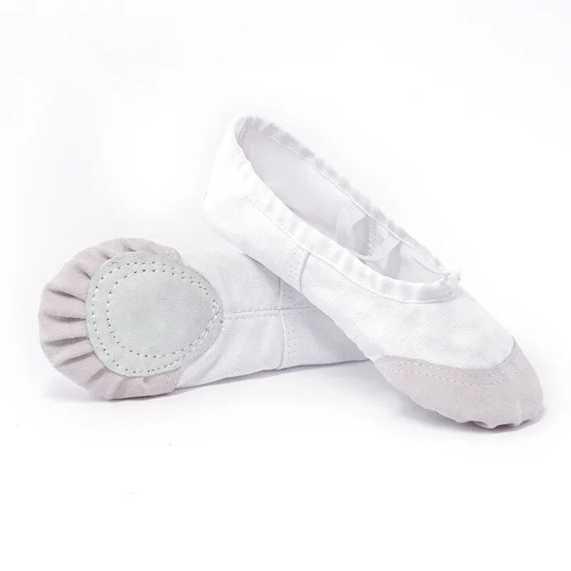 flat canvas head black white soft Zapatos De Punta De balleriny BD ballet belly gym yoga dance shoes children woman 5