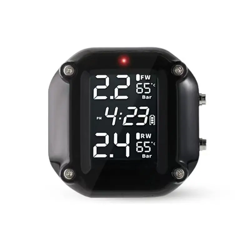 Sensori di Pressione Pneumatici per Moto, Sistema di Monitoraggio della Pressione dei Pneumatici con Display a Colori - immagine 2