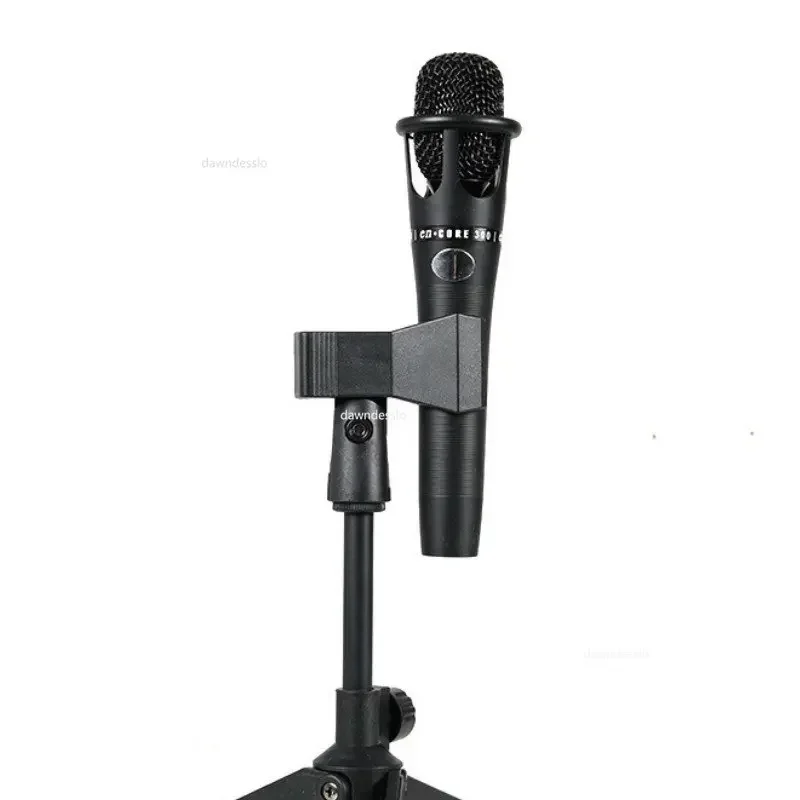 Microphone Stand Microphone Clip Holder Microphone Stand Desktop Tripod Mini Portable Table Stand Adjustable Mic Mic Clip Holder Bracket Lightweight Bracket