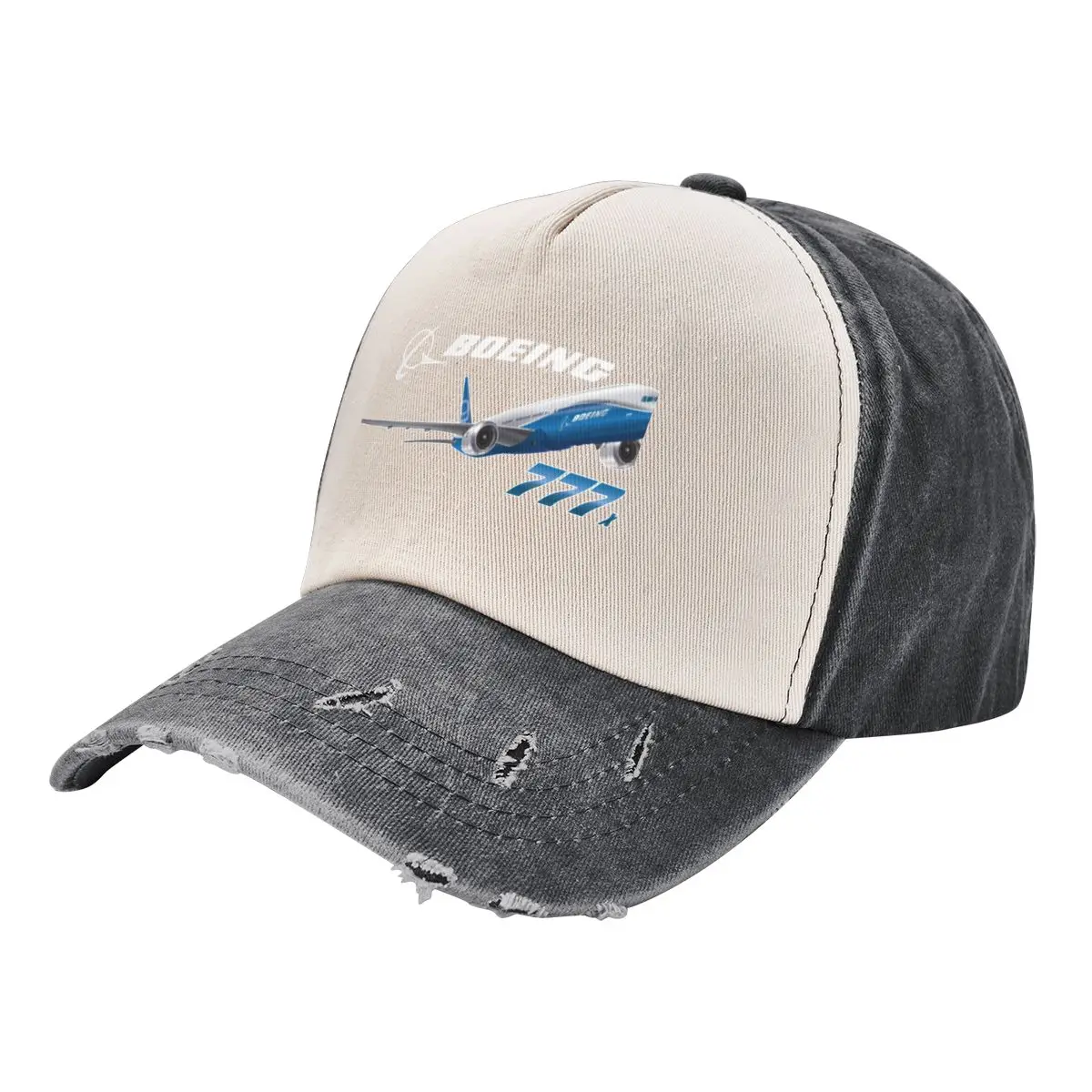 

Boeing 777x-900 Aircraft Image - Blue Cowboy Hat Custom Cap Caps |-F-| Mens Hats Women's Male Golf Hat Man Cap For Women Men's