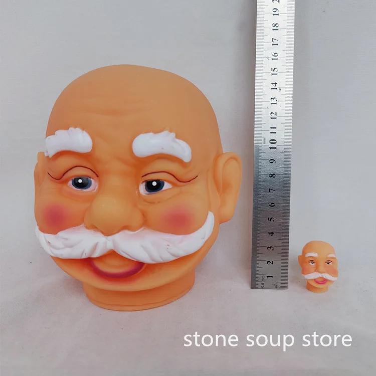 3D Vinyl Santa Claus Head Christmas Decorations 1pc