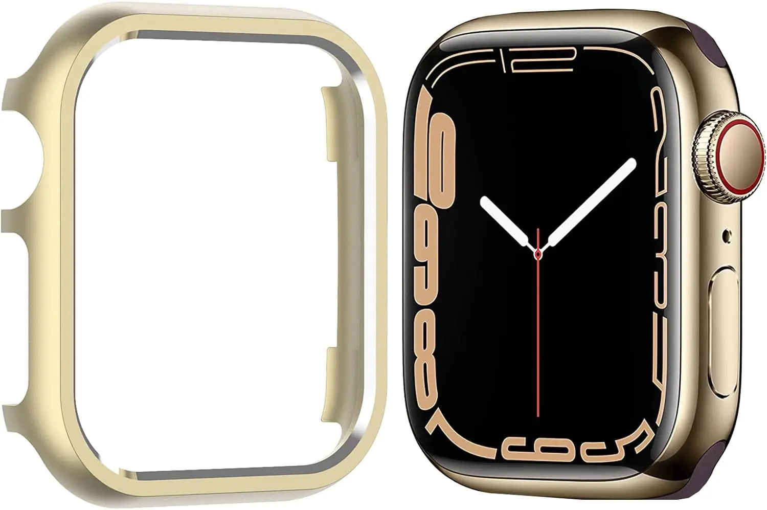 Sleek Aluminum Alloy Watch Case - Premium Metal Bumper Frame with Hollow Out Design