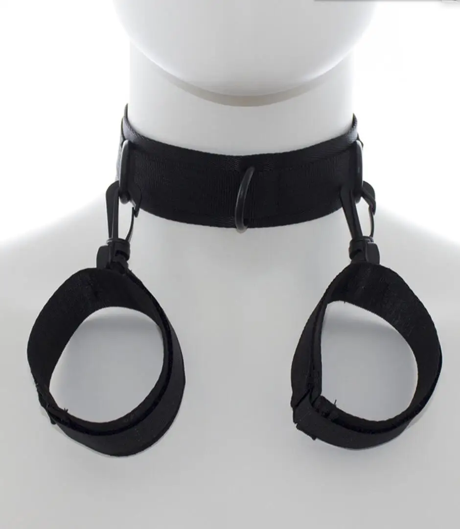 BDSM Sex Collar Bondage Handcuff Restraint Sex Toys Slave Boutique Neck