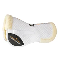 black color corrective lined half pad riding horse on horse back saddle pad equestrian equipment 2